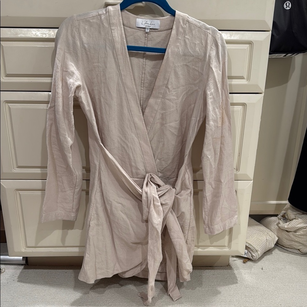 L'Academie Cream Mini Dress